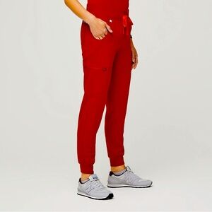 Figs Zamora Jogger Scrub Pants - Winning Red